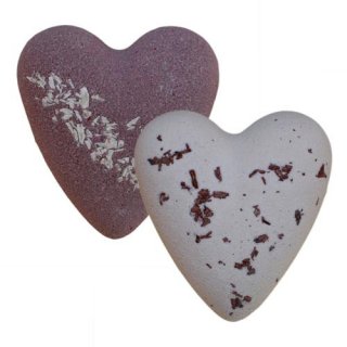 MegaFizz Hearts - After Dark  Chocolate with Coconut Bits . Sets 2 er