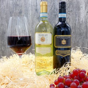 Italianischer Rot- und Weißwein von Cappiere in...