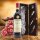 Weinkiste Elegance mit Sommelier Set und Rotwein Flasche Leonardo da Vinci Chianti 0,75l