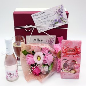 Geschenkset "Alles Gute"Rosensecco mit...